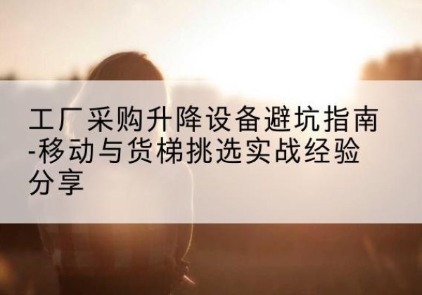 和平移动式升降机怎么选-工厂采购升降设备避坑指南-移动与货梯挑选实战经验分享